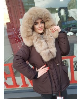 Куртка с мехом песца арт. 3367