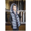 Куртка - трансформер з хутра чорнобурки з капюшоном арт. 727 - фото 2