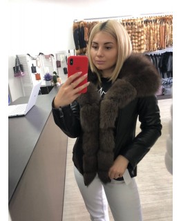 Куртка с мехом песца арт. 3233