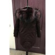 Короткая парка с мехом норвежской чернобурки арт. 1045 - фото 3