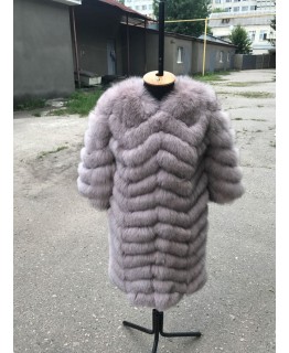 Шуба из меха песца арт. 2039