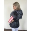 Шикарна хутряна жилетка з чорнобурки арт. 403 - фото 4