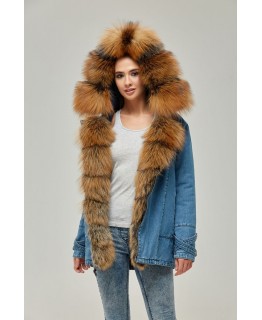 Зимова парка-косуха з хутра Golg Fox арт. 2358