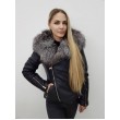 Стильна куртка з хутра чорнобурки арт. 2416 - фото 3