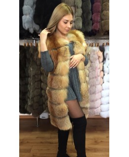 Меховой жилет из украинской лисы арт. 704
