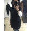 Меховая жилетка из нутрии на молнии с капюшоном арт. 380 - фото 2