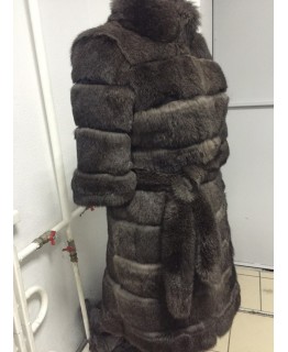 Шубка из кролика на крючках арт. 323