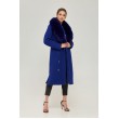 Стильное пальто с меховым воротником арт. 2262 - фото 3