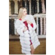 Вуалева шуба з хутра песця, трансформер арт. 822 - фото 2