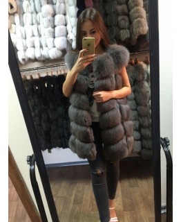 Жилетка из меха песца арт. 623