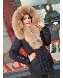Куртка с мехом песца арт. 3368
