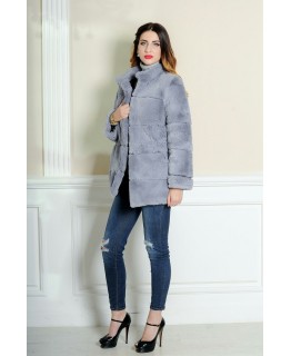 Оригинальный полушубок из кроля арт. 250