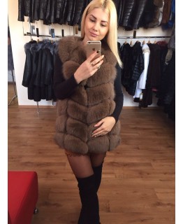 Жилет из меха песца арт. 773