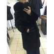 Шуба з хутра кролика з капюшоном арт. 381 - фото 5