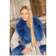 Пальто з альпака з натуральним хутром єнота арт. 1339 - фото 7