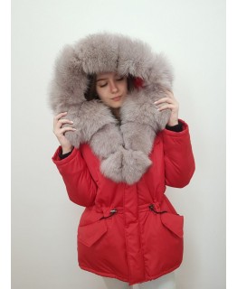 Куртка с мехом песца арт. 3327